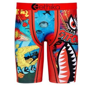 ETHIKA Bomber Wild World Mens Boxer Briefs